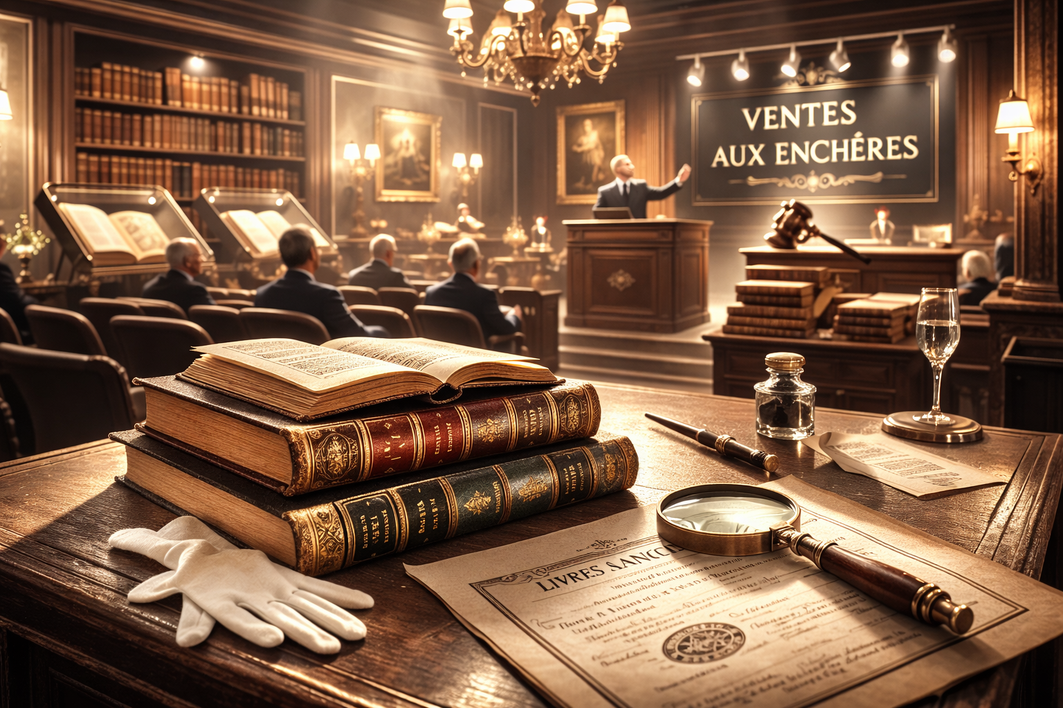 Les grandes maisons de ventes aux enchères en France : coulisses et passions de la bibliophilie