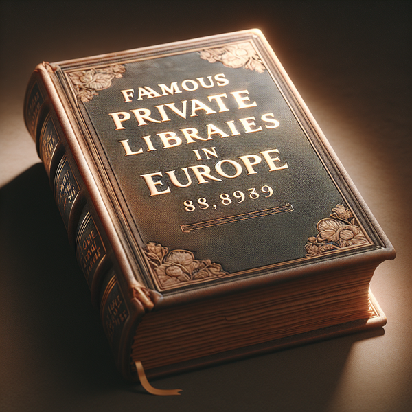 Les bibliothèques privées célèbres en Europe : trésors cachés de la bibliophilie
